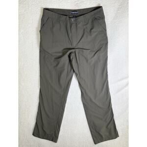Marmot Tech Pants Mens XL 36x32 Green Hip Pocket Hiking Outdoor Trail Camping